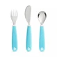 Set of 3 Splash baby cutlery, +18 months, Light Blue, Munchkin
