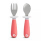 Raise Baby Fork and Spoon Set, 12months+, Pink, Munchkin