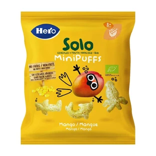 Snack de cereales ecológicos con mango, 8 meses+, 18 g, Hero