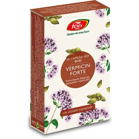 Vermicin Forte, D102, 20 zachte capsules, Fares