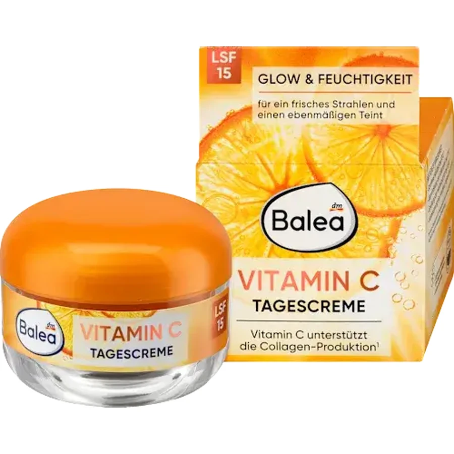 Balea Face Cream with Vitamin C SPF15, 50 ml