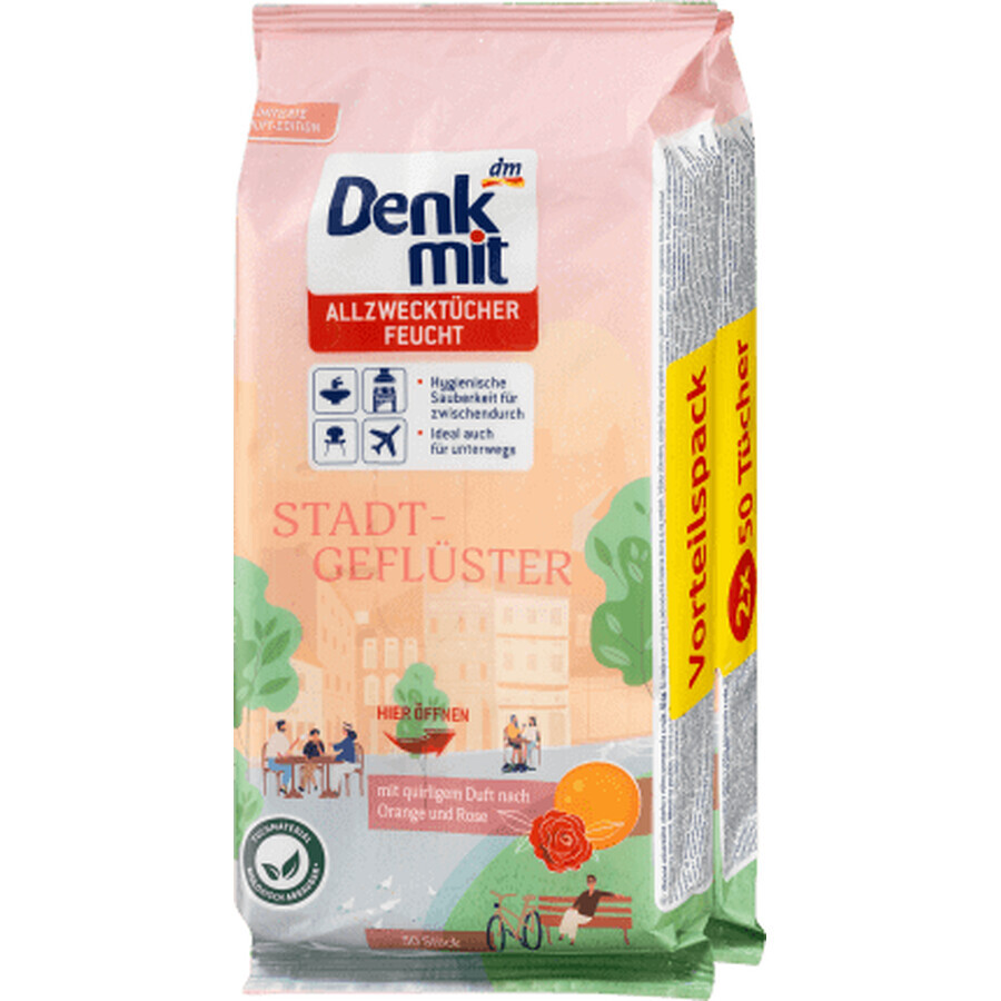 Acquista Denkmit Salviette umidificate universali arancioni, 100 pz Denkmit Salviette umidificate universali arancioni, 100 pz