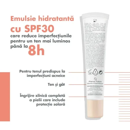 Cleanance Women tinted day cream with SPF 30, 40 ml, Avène