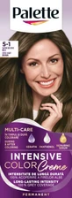 Palette Intensieve Kleur Crème Permanent Verf 5-1 Koel Lichtbruin, 1 st