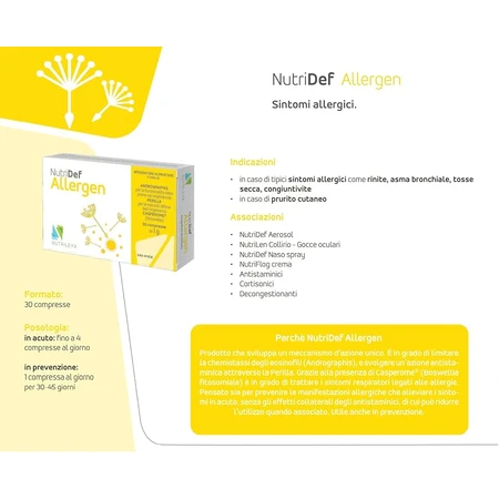 Nutridef Allergen, 30 comprimés, Nutrileya
