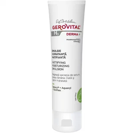 Gerovital H3 Derma+ feuchtigkeitsspendende mattierende Emulsion, 50 ml, Farmec