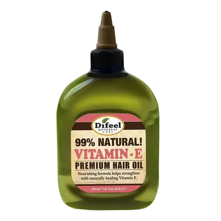 Difeel 99% Natural Premium Hair Treatment Oil with Vitamin E, 75 ml