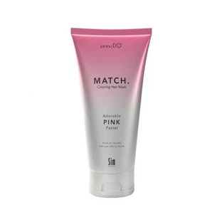 Schattig roze pastelkleurend haarmasker, 200ml, Sensido Match