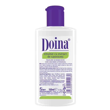 Emulsión nutritiva Doina Fórmula 2 con extracto de pepino, 150 ml, Farmec