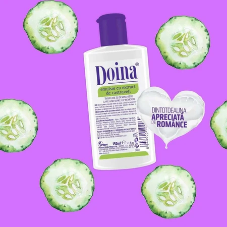 Emulsión nutritiva Doina Fórmula 2 con extracto de pepino, 150 ml, Farmec