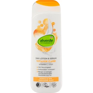 Alverde Naturkosmetik 2in1 Body Lotion & Vitamin Care Serum, 250 ml