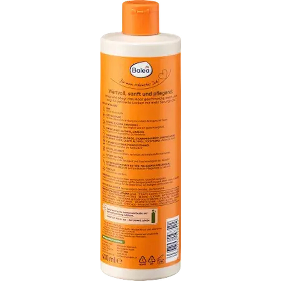 Shampoo Balea Natural Beauty per ricci, 400 ml