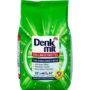 Denkmit Vollwaschmittel für strahlenses Weiss, 1,35 Kg