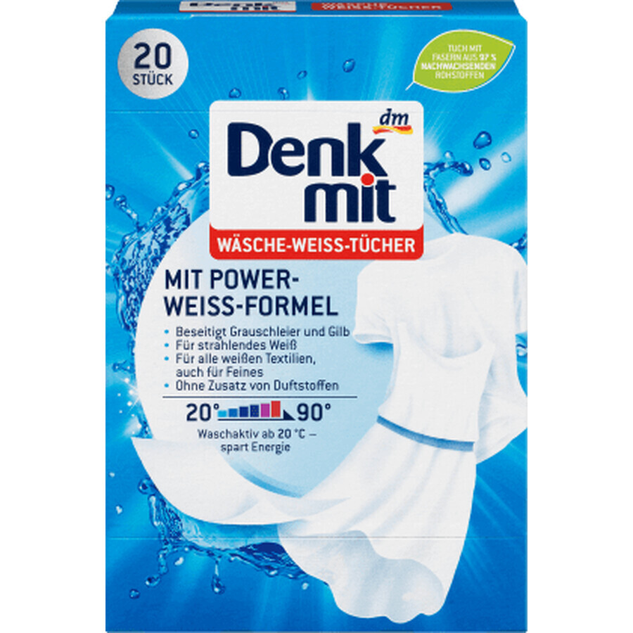 Buy Denkmit Laundry bleaching wipes, 20 pcs Denkmit Laundry bleaching wipes, 20 pcs