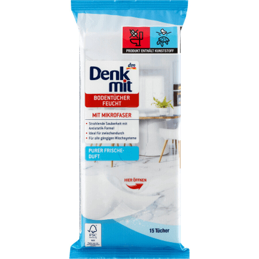 Buy Denkmit Wet Floor Wipes, 15 pcs Denkmit Wet Floor Wipes, 15 pcs