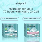 Hydro X-Cell Moisturizing Gel Cream for Face and Neck, 50 ml, Elmiplant
