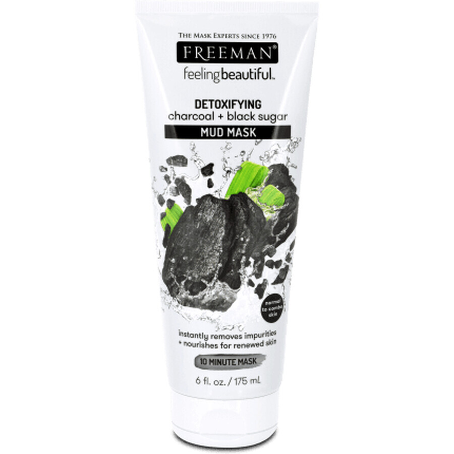 Buy Freeman Detox clay mask blackheads charcoal and brown sugar, 175 pcs. Freeman Detox clay mask blackheads charcoal and brown sugar, 175 pcs.