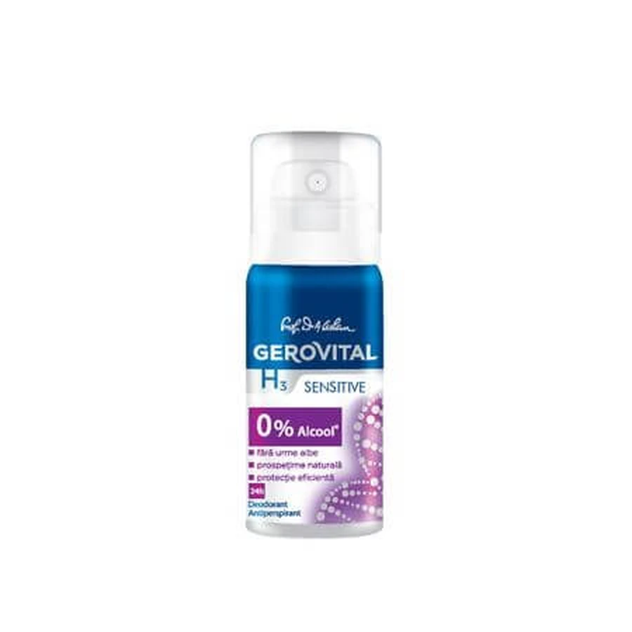 Gerovital H3 Antitranspirant Deodorant Sensitiv, 40 ml