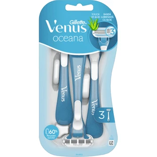 Gillette Venus maquinilla de afeitar desechable océano, 3 piezas