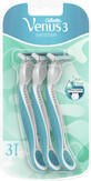Gillette Venus Razor for sensitive skin, 3 pcs