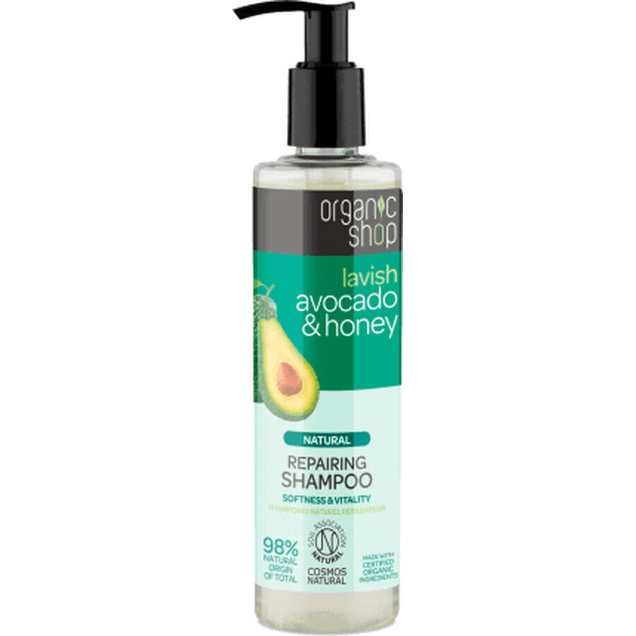 Buy Organic Shop Repair shampoo with avocado and honey, 280 ml Organic Shop Repair shampoo with avocado and honey, 280 ml