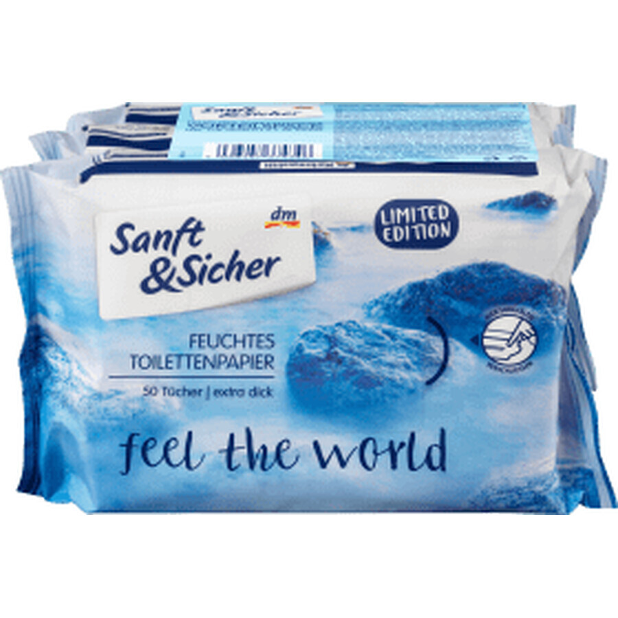 Buy Sanft&Sicher Feel the World Wet Toilet Tissue, 150 pcs Sanft&Sicher Feel the World Wet Toilet Tissue, 150 pcs