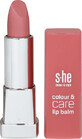 She colour&amp;style Farbe &amp; Pflege Lippenbalsam 335/002, 5 g