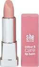 She colour&amp;style Farbe &amp; Pflege Lippenbalsam 335/001, 5 g