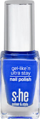 She colour&amp;amp;style Gel-like&#39;n ultra stay nail polish 322/398, 10 ml