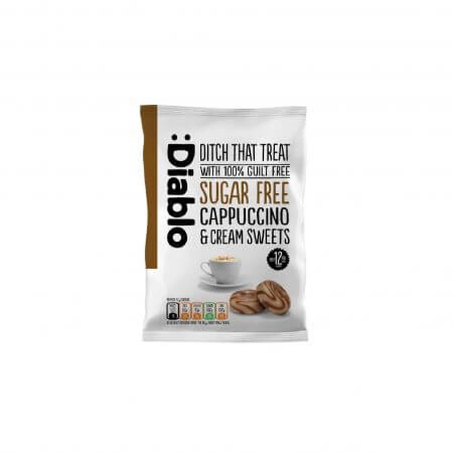 Sugar-free candies with cappuccino and whipped cream, 75 g, Diablo