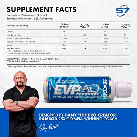EVP-AQ Aqueous Natural Flavour Energiser, 473ml, Evogen