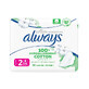 Always Naturals Einzelne saugf&#228;hige Binden, Gr&#246;&#223;e 2, 10 St&#252;ck, P&amp;G
