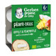 Dessert bio pomme, ananas et noix de coco, +6 mois, 4x90gr, Gerber