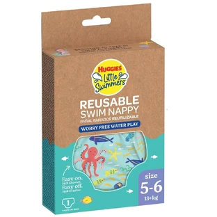 Pañal de natación reutilizable Little Swimmers, nº 5 - 6, 13+ kg, Undersea, 1 pz, Huggies