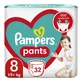 Culotte de protection Stop&amp;Protect, No. 8, +19 kg, 32 pièces, Pampers