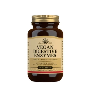 Enzimas digestivas para veganos, 50 comprimidos, Solgar