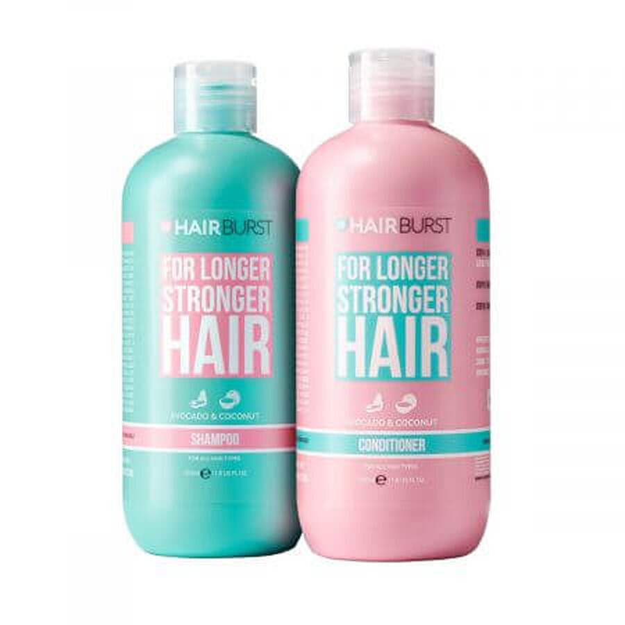 Buy Shampoo and conditioner set for strengthening and accelerating hair growth, 2 x 350 ml, Hairburst Shampoo and conditioner set for strengthening and accelerating hair growth, 2 x 350 ml, Hairburst