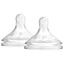 Siliconen spenen met brede hals voor premature baby's Options Plus, 2 stuks, Dr Browns