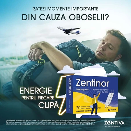 Zentinor Arginine aspartate 1000 mg/5 ml, 20 drinkable vials, Zentiva