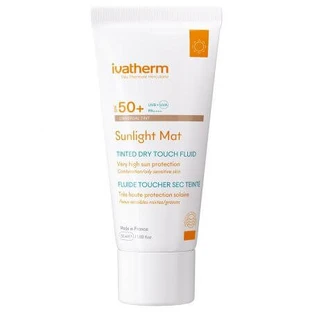 Sun Protection Cream SPF50+ Sunlight Mat Tinted Dry Touch, 50 ml, Ivatherm