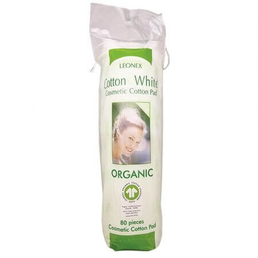 Buy Organic cotton cleansing pads, 80 pieces, Leonex Organic cotton cleansing pads, 80 pieces, Leonex
