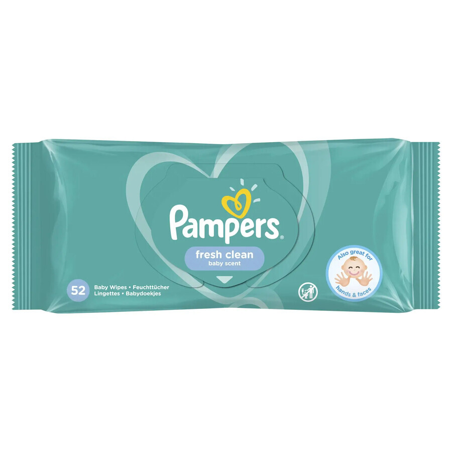 Fresh Clean wet wipes, 52 pieces, Pampers