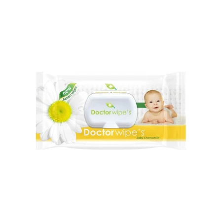 Jumbo Baby Chamomile Wet Wipes, 72 pieces, Doctor Wipe's