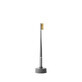 Spazzolino Oro + Base calandrata Grigio Asfalto, Piuma