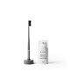 Zahnb&#252;rste mittel Asphaltgrau + Zahnpasta Reinwei&#223; 75 ml, Piuma