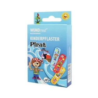 Parche infantil pirata, 10 piezas, Wundmed