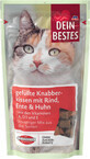 Dein Bestes Cat snack with beef, duck and chicken, 65 g