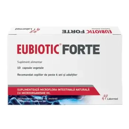 Eubiotic Forte, 10 plantaardige capsules, Labormed