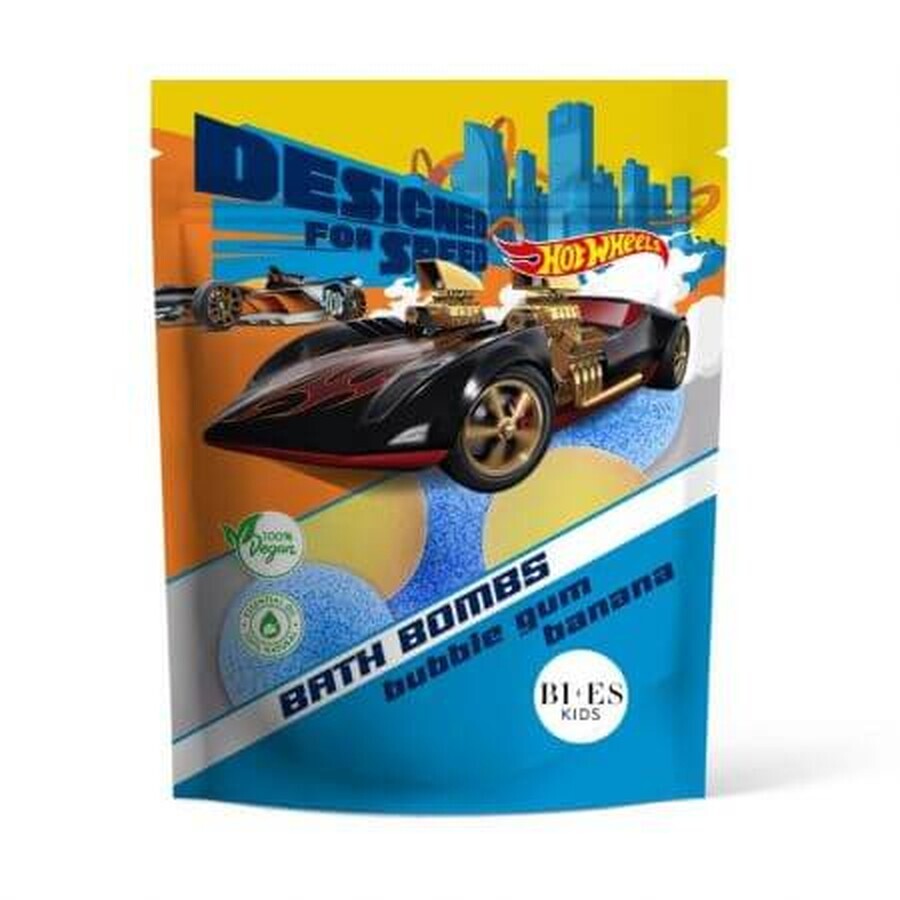 Cumpără Bombe de baie bubble gum & banane Hot Wheels, 6 x 55 g, Bi-Es Bombe de baie bubble gum & banane Hot Wheels, 6 x 55 g, Bi-Es