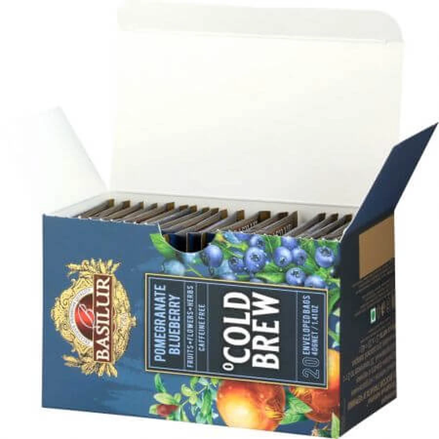 Pomegranate & Blueberry Tea, 20 sachets, Basilur